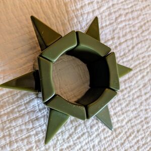 Sobral Green Geometric Bracelet